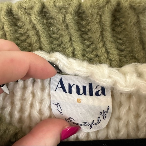 ARULA Colorful Layla Striped Oversized Chunky Knit Sweater Size B (2X) - Picture 4 of 7